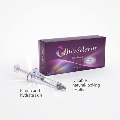 Relleno dérmico Juvederm con ácido hialurónico Adecuado para múltiples áreas faciales y requiere condiciones de almacenamiento Evite la congelación