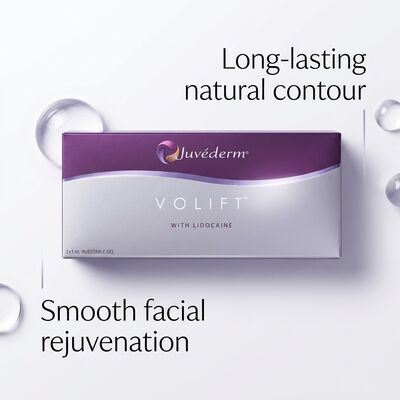 Volumen 2 veces 1 ml Juvederm Voluma Filler Antienvejecimiento Relleno facial para aumentar el volumen de la cara media y mejorar los contornos faciales