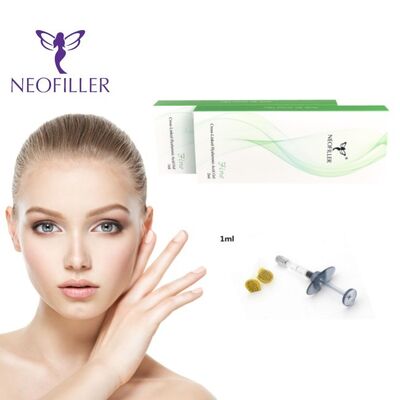 Acido hialurónico 1 ml Relleno dérmico Gel inyectable Contorno de la mejilla, barbilla, nariz, escultura Solución segura de alta concentración