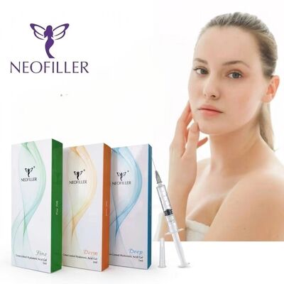 Neofiller Ácido hialurónico interconectado Relleno dérmico Gel inyectable Relleno labial de barbilla Aumento del volumen facial