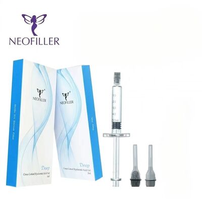 Neofiller Ácido hialurónico interconectado Relleno dérmico Gel inyectable Relleno labial de barbilla Aumento del volumen facial