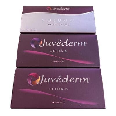 Antiarrugas Juvederm Dermal Filler 1ml Jeringa 1ml 2 Jeringas Profesional para Contorno Facial y Reducción de Arrugas