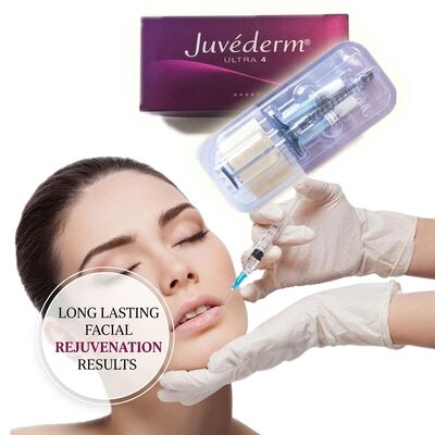 Gel Juvederm Dermal Filler 1ml Siringa Sitio de inyección facial Ideal para procedimientos de rejuvenecimiento facial y restauración del volumen