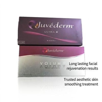Gel Juvederm Dermal Filler 1ml Siringa Sitio de inyección facial Ideal para procedimientos de rejuvenecimiento facial y restauración del volumen
