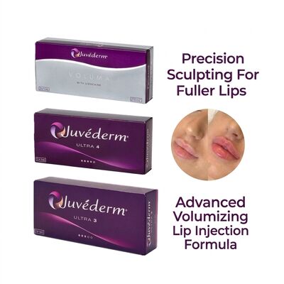Volumen de la jeringa 2 1 ml por caja Juvederm Volumen de relleno Seguridad Contouring facial Relleno cutáneo inyectable para aumentar el volumen