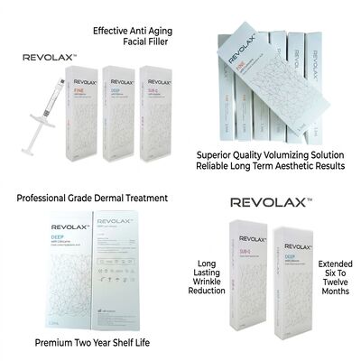 24 mgml Revolax Dermal Filler Injecciónprofundidad De media a profunda concentración en la dermis 20 mgml Solución para aumento del volumen facial