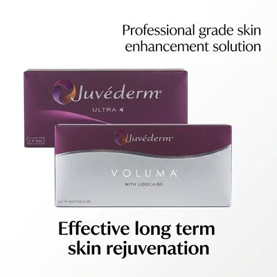 Inyección facial Juvederm Dermal Filler Longevidad 9-12 meses Ultra3 Ultra4 Voluma Perfecto para refinar el contorno facial
