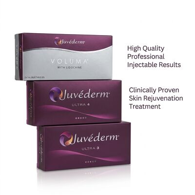 Inyección facial Juvederm Dermal Filler Longevidad 9-12 meses Ultra3 Ultra4 Voluma Perfecto para refinar el contorno facial