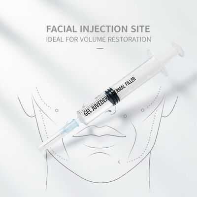 Gel Juvederm Dermal Filler 1ml Siringa Sitio de inyección facial Ideal para procedimientos de rejuvenecimiento facial y restauración del volumen