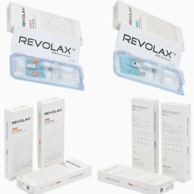 Relleno Dérmico Revolax Profundo Sub-Q para Inyección en la Dermis Media a Profunda para la Restauración del Volumen Facial y la Reducción de Arrugas