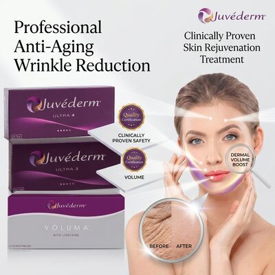 Relleno inyectable de ácido hialurónico Juvederm Ultra 3 para volumen y definición de labios 24mg/ml