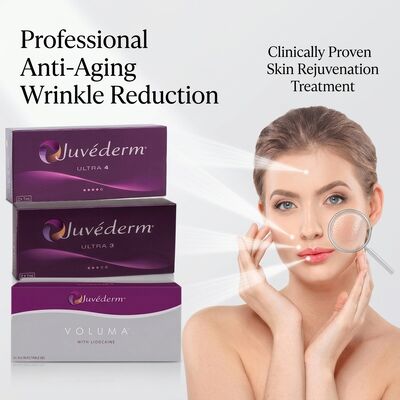 Relleno inyectable de ácido hialurónico Juvederm Ultra 3 para volumen y definición de labios 24mg/ml