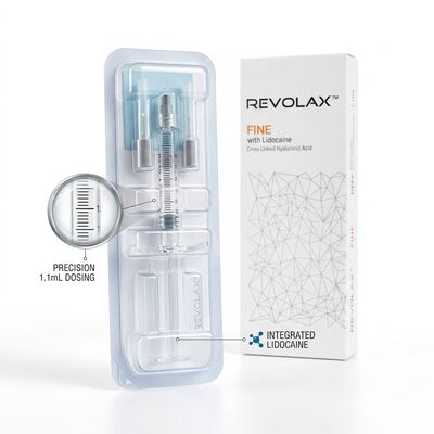 Revolax Deep Temple Filler Monophasic Hyaluronic Acid Dermal Filler 1.1ml for Temporal Hollow Restoration