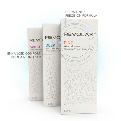 Revolax Deep Temple Filler Monophasic Hyaluronic Acid Dermal Filler 1.1ml for Temporal Hollow Restoration