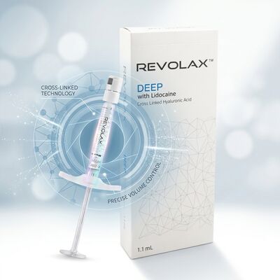 Revolax relleno de línea de marioneta profunda monofásico de ácido hialurónico relleno dérmico 1.1 ml para la corrección de la esquina de la boca