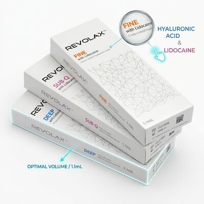 Revolax relleno de línea de marioneta profunda monofásico de ácido hialurónico relleno dérmico 1.1 ml para la corrección de la esquina de la boca