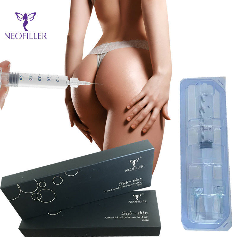 Llenador puro inyectable ácido hialurónico del suero de la ha de la nalga cutánea del llenador de Subskin 10ml 20ml 50ml