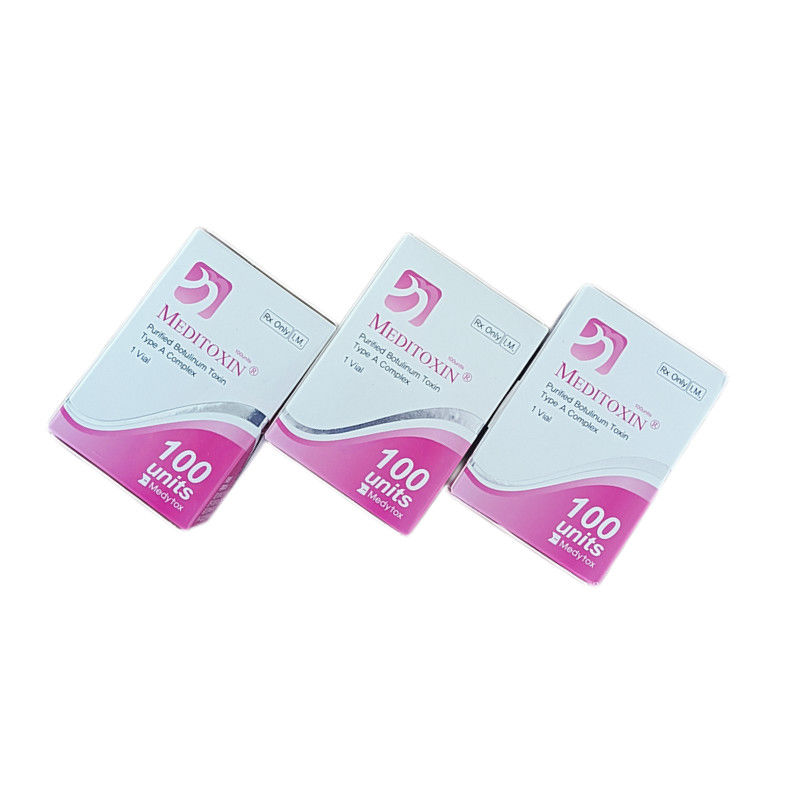 toxina Botulinum de Meditoxin de las inyecciones Botulinum de la toxina del retiro de la arruga 2.5mL mecanografiar 100 unidades