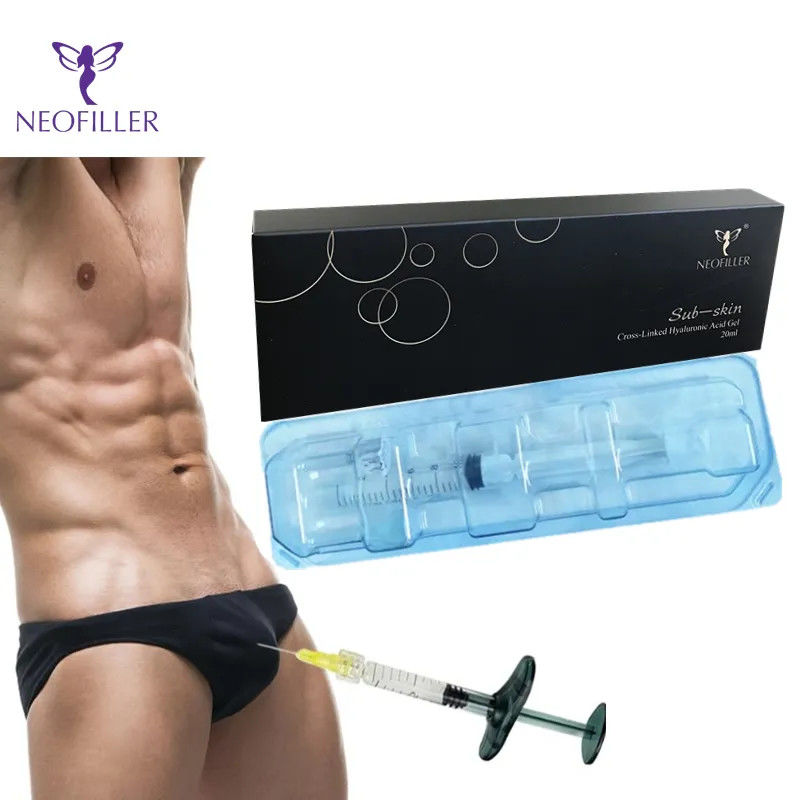 Obtenga 20 ml de relleno de ácido hialurónico con enlace cruzado para senos y traseros.