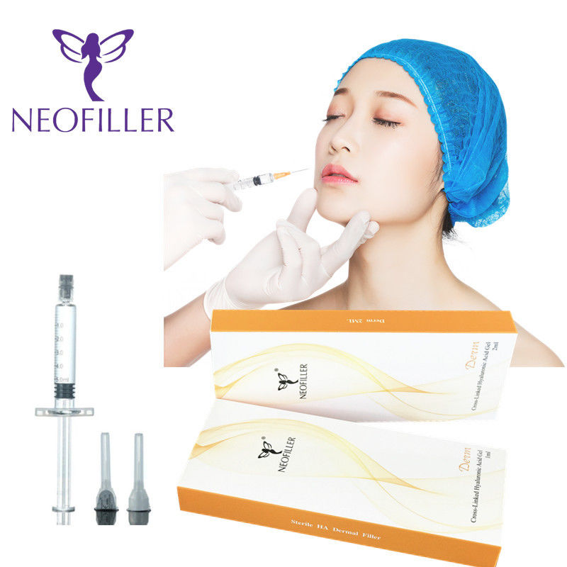 Gel inyectable de relleno dérmico de ácido hialurónico transparente de 24 mg-ml mejora del rejuvenecimiento Facial de longevidad de 9-12 meses