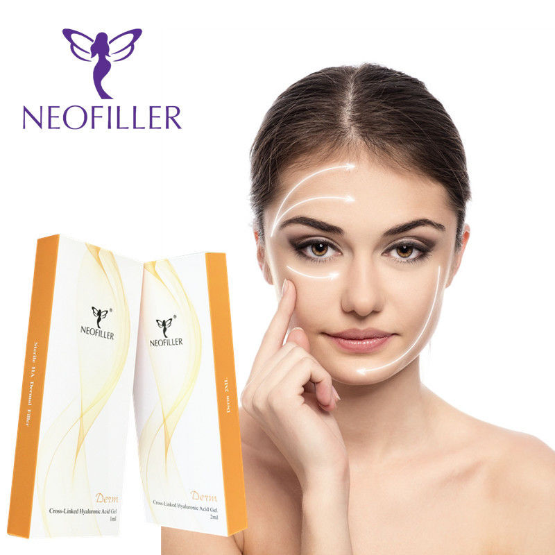 24 mg-ml Ácido hialurónico Relleno dérmico Gel inyectable Inyección facial Mejoramiento de alta concentración