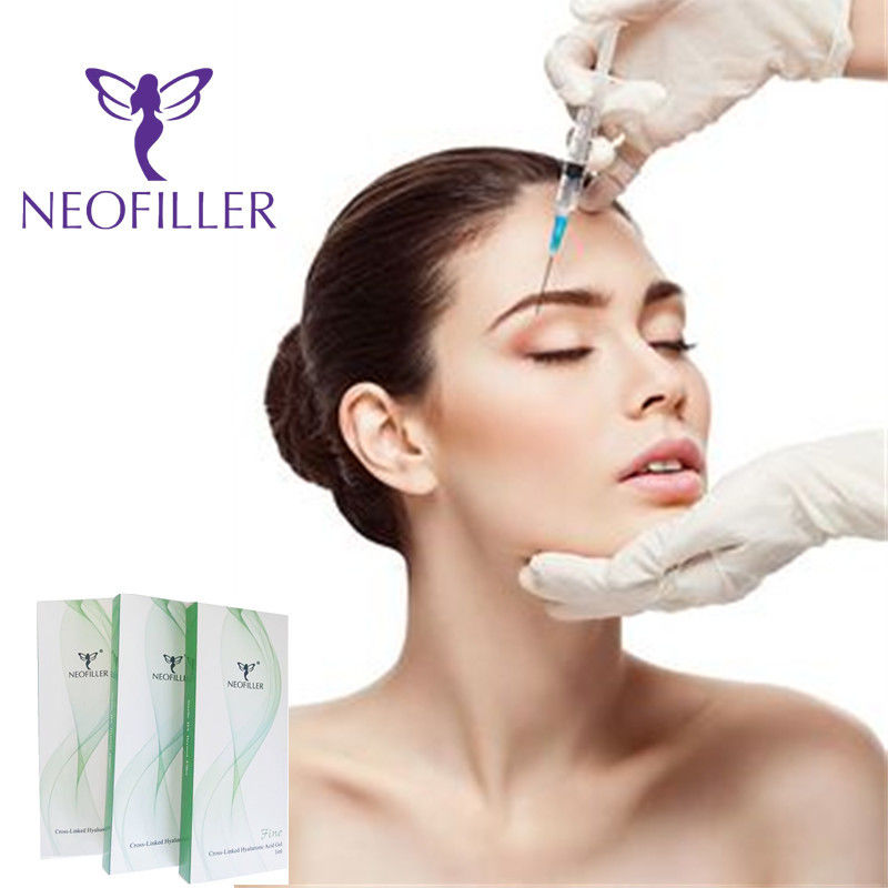 Ácido hialurónico transparente 24 mg-ml relleno dérmico gel inyectable inyección hipodérmica mejora facial