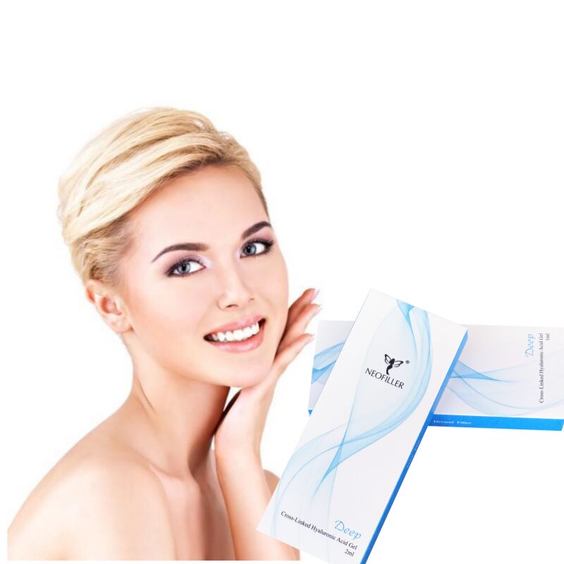Acido hialurónico 24 mg-ml de enlace cruzado con relleno dérmico Gel inyectable 9-12 meses Longevidad Solución de rejuvenecimiento facial