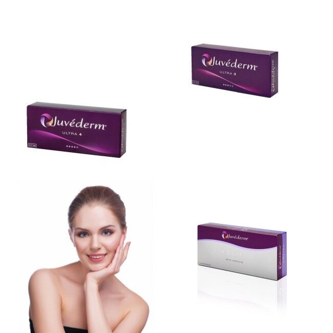 Contour de mejilla Juvederm Relleno dérmico Ácido hialurónico Gel inyectable Fórmula de restauración del volumen