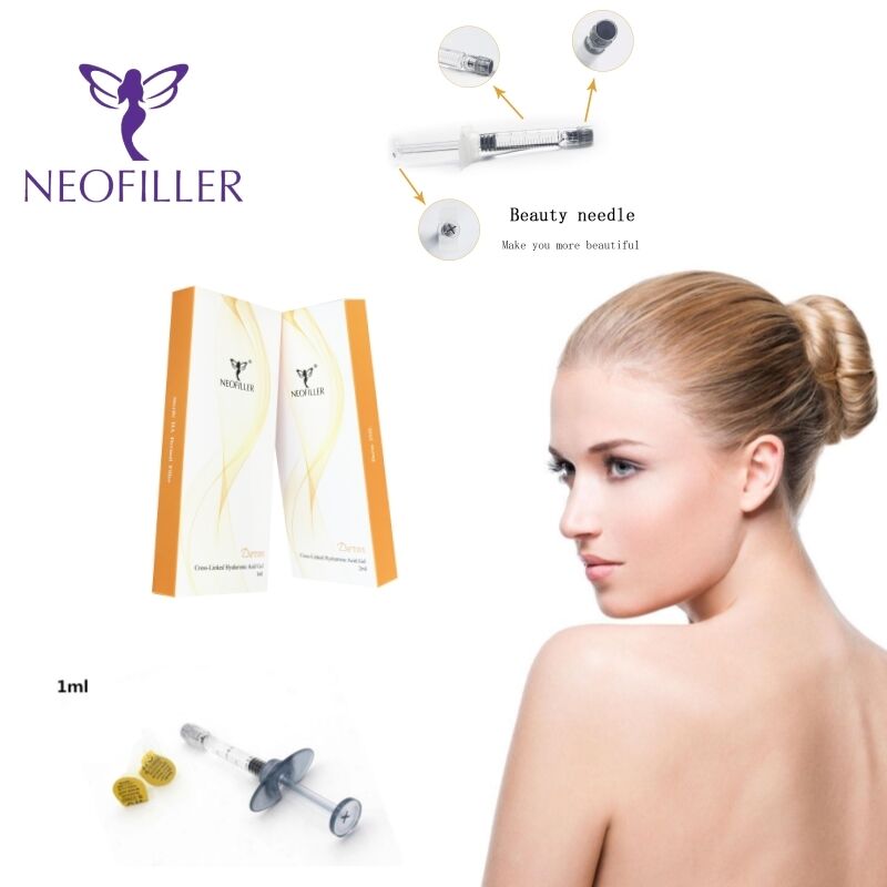 Inyección facial Ácido hialurónico 24mg-ml Relleno dérmico Gel inyectable Formular para mejorar la hidratación de la piel y la elasticidad