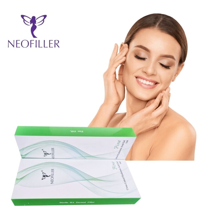 Neofiller 2ml Hyaluronic Acid Dermal Filler 24mg-ml Gel inyectable para aumento del agrandamiento de la cara, nariz y labios