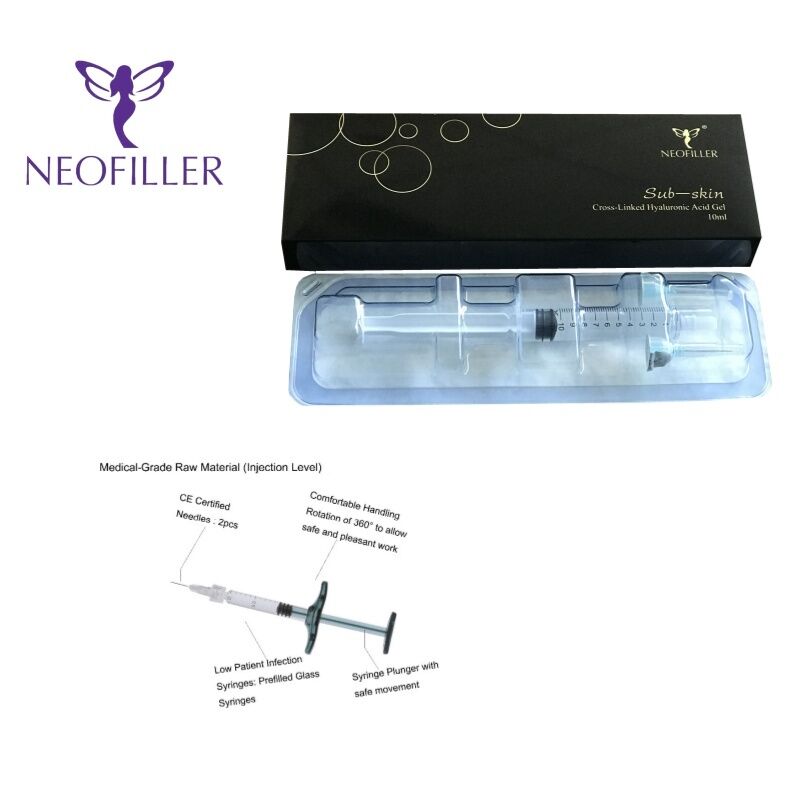 24 mg-ml Ácido hialurónico concentrado Relleno dérmico Inyección hipotérmica Gel inyectable Mejora del volumen de la textura de la piel