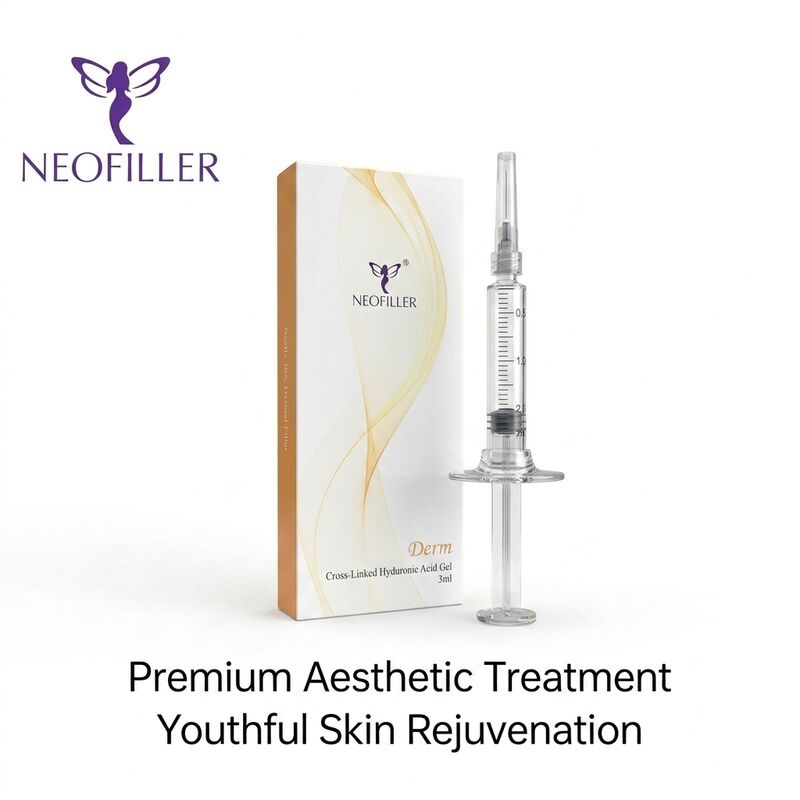 6-8 Months Effect Duration Hyaluronic Acid Dermal Filler with Biocompatible Hyaluronic Acid in 1ml Syringe Volume for Wrinkle Reduction