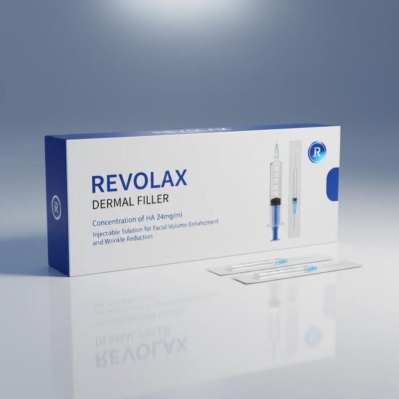 Concentración de solución inyectable de relleno dérmico Revolax Ha 24 mgml para mejorar el volumen facial y reducir las arrugas