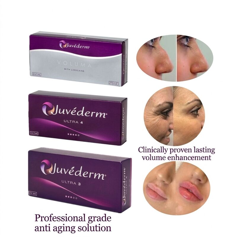 Cirugía plástica Juvederm Dermal Filler Concentración 20mgMl Longevidad 9-12 meses Adecuado para mejorar los contornos faciales y rejuvenecer la piel