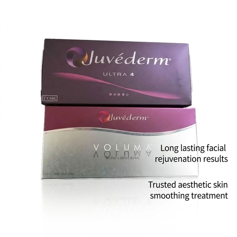 Gel Juvederm Dermal Filler 1ml Siringa Sitio de inyección facial Ideal para procedimientos de rejuvenecimiento facial y restauración del volumen