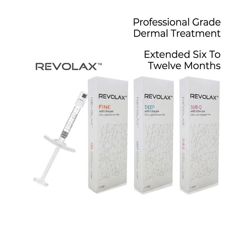 Ácido hialurónico Revolax Dermal Filler solución inyectable segura para el contorno facial, reducción de arrugas e hidratación de la piel