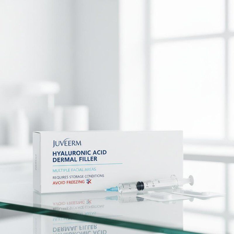 Relleno dérmico Juvederm con ácido hialurónico Adecuado para múltiples áreas faciales y requiere condiciones de almacenamiento Evite la congelación