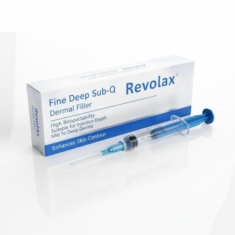 Relleno Dermal Revolax de fina profundidad Sub-Q Alta biocompatibilidad Adecuado para la inyección Profundidad de la dermis media a profunda Mejora el contorno de la piel