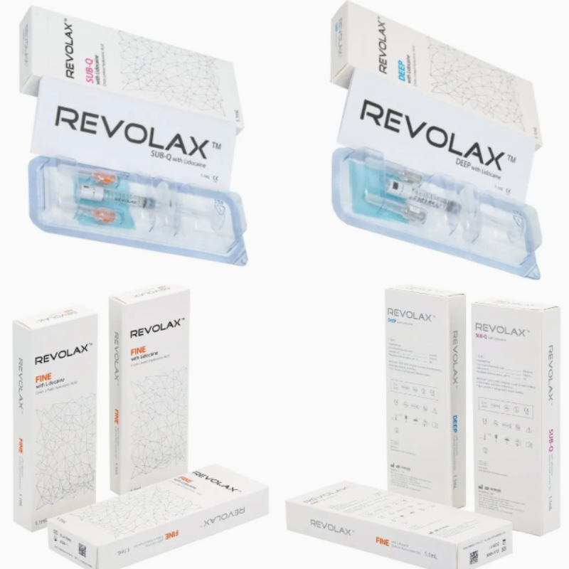 Relleno Dérmico Revolax Profundo Sub-Q para Inyección en la Dermis Media a Profunda para la Restauración del Volumen Facial y la Reducción de Arrugas