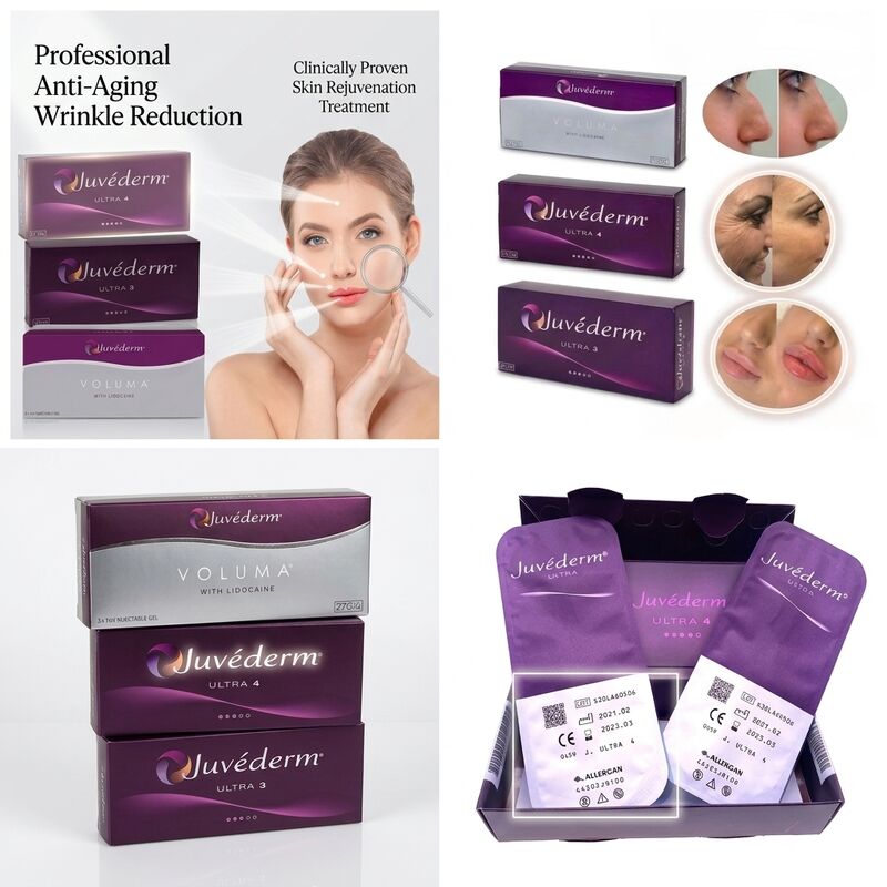 Relleno de surcos nasogenianos Juvederm Ultra 3 Ácido Hialurónico Relleno Dérmico para Suavizar Líneas de Expresión 24mg/ml