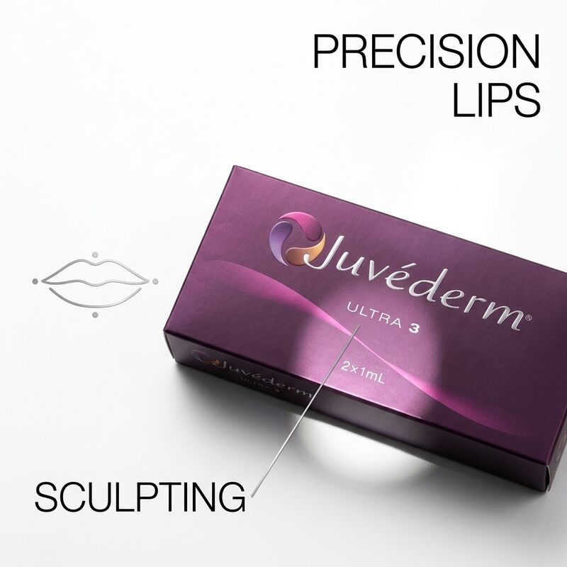 Relleno Juvederm para sienes Ácido hialurónico Relleno dérmico para restauración de volumen de fosas temporales 24mg/ml